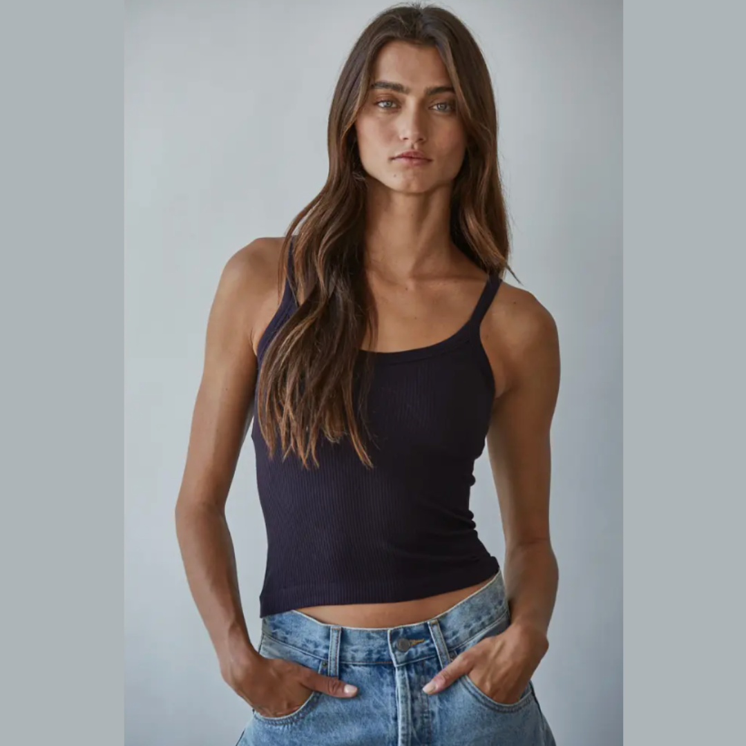 All-in-One Seamless Ribbed Tank