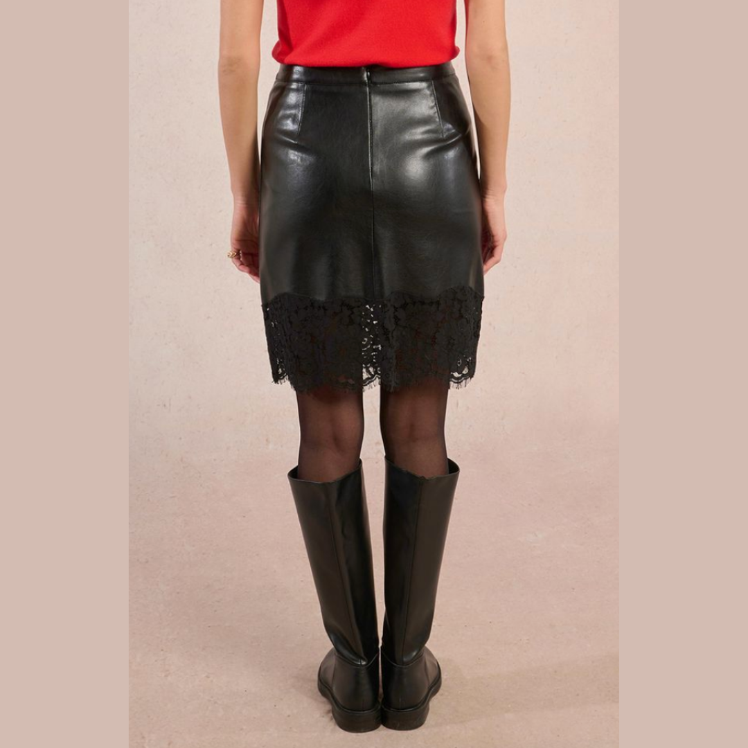 The Leather & Lace Skirt