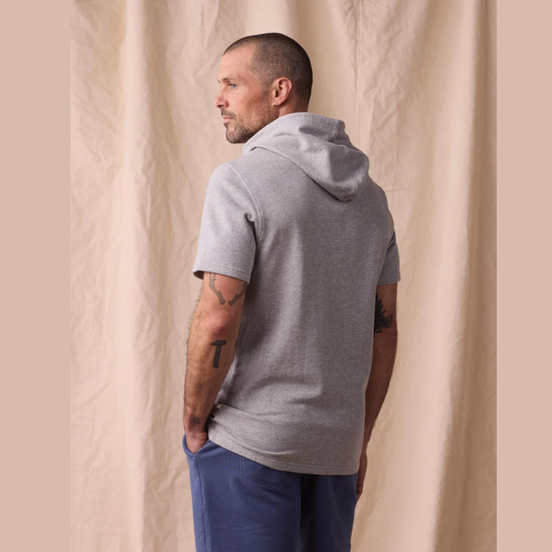 Men's Cole Terry Athletic Hoodie in Heathered Grey