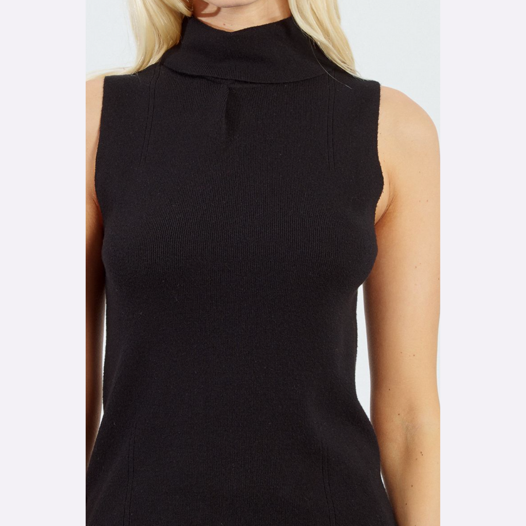 Saturday Nights Sleeveless Turtle Neck