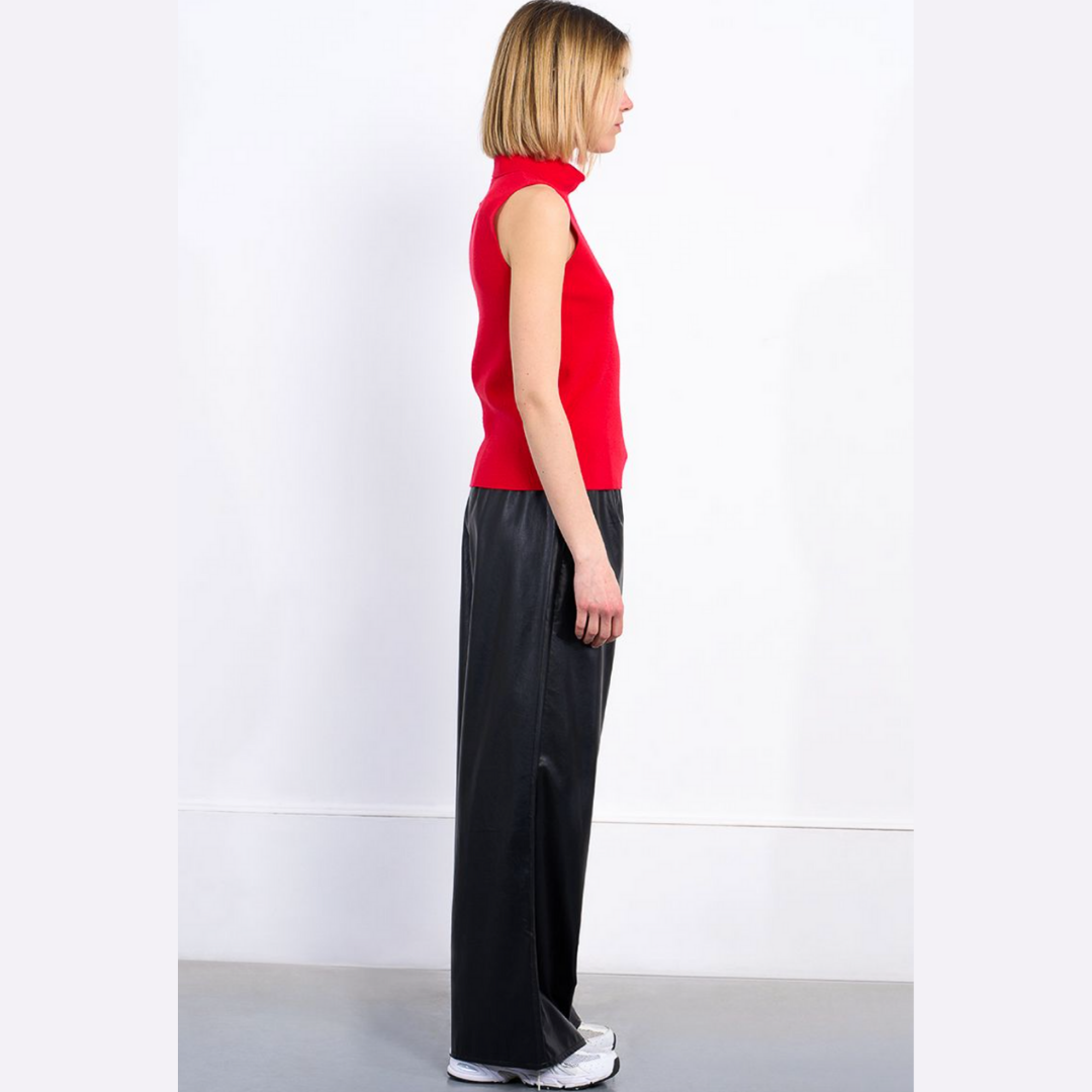 Saturday Nights Sleeveless Turtle Neck
