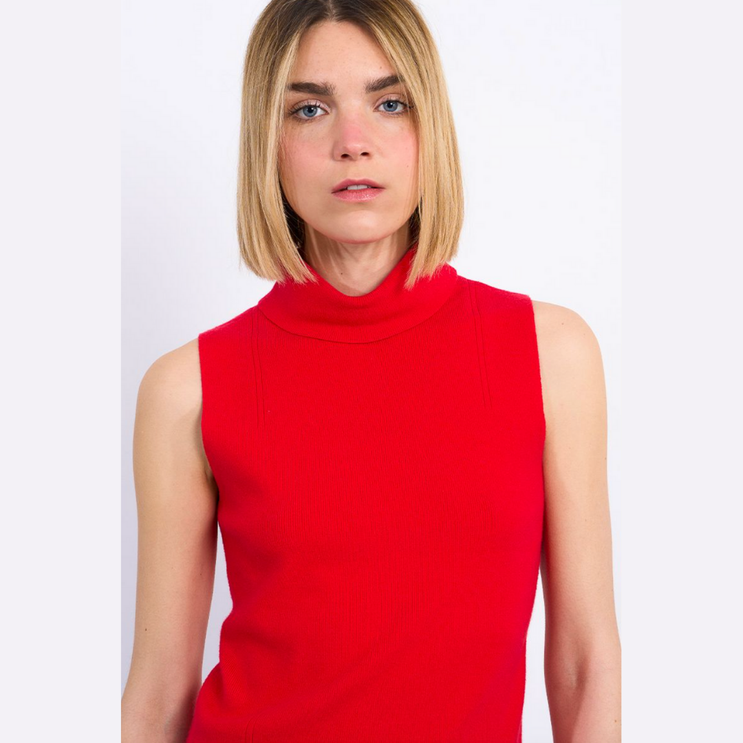 Saturday Nights Sleeveless Turtle Neck