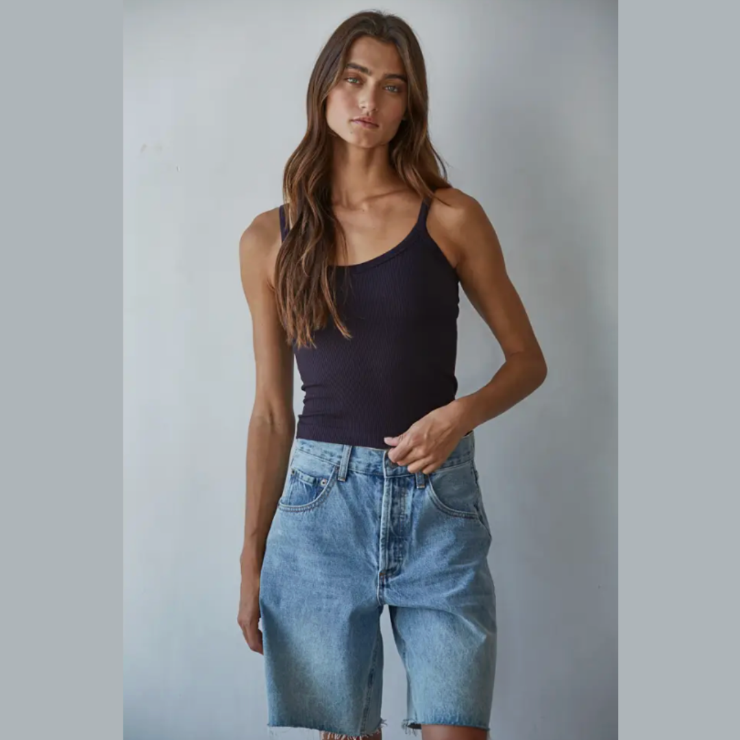 All-in-One Seamless Ribbed Tank