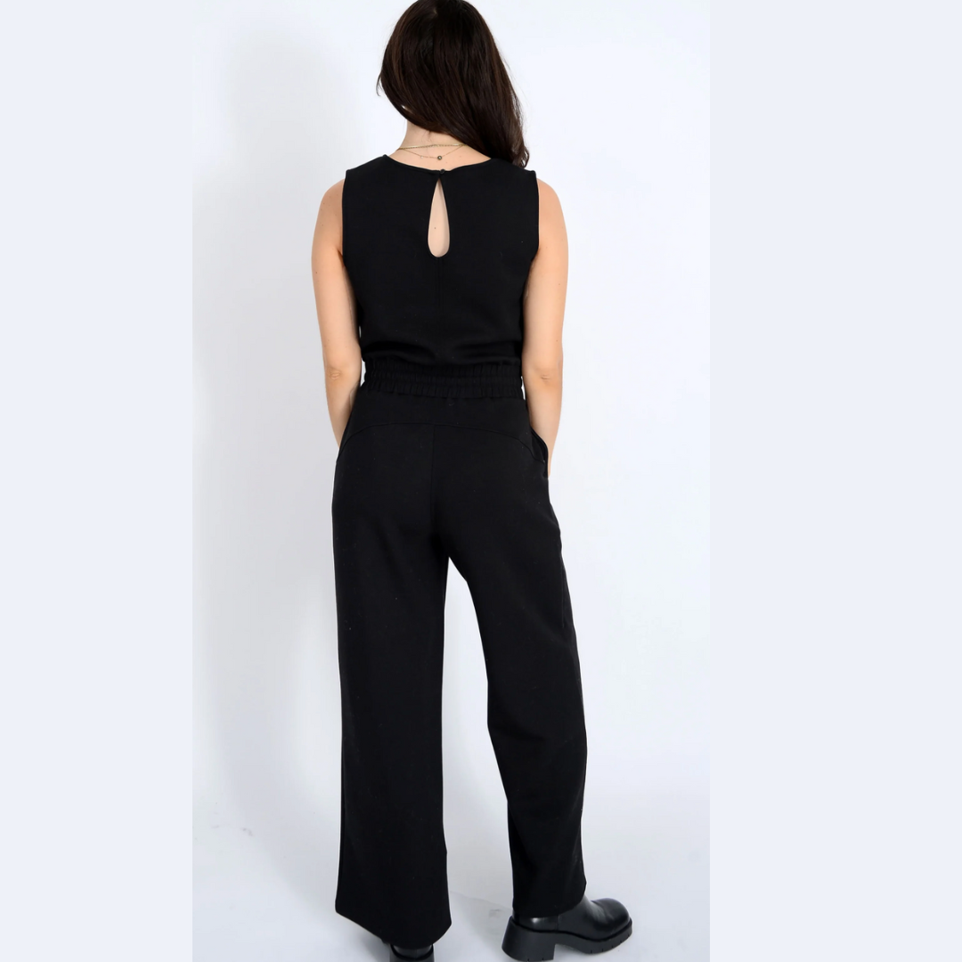 Juniva Soft Knit Sleeveless Jumpsuit