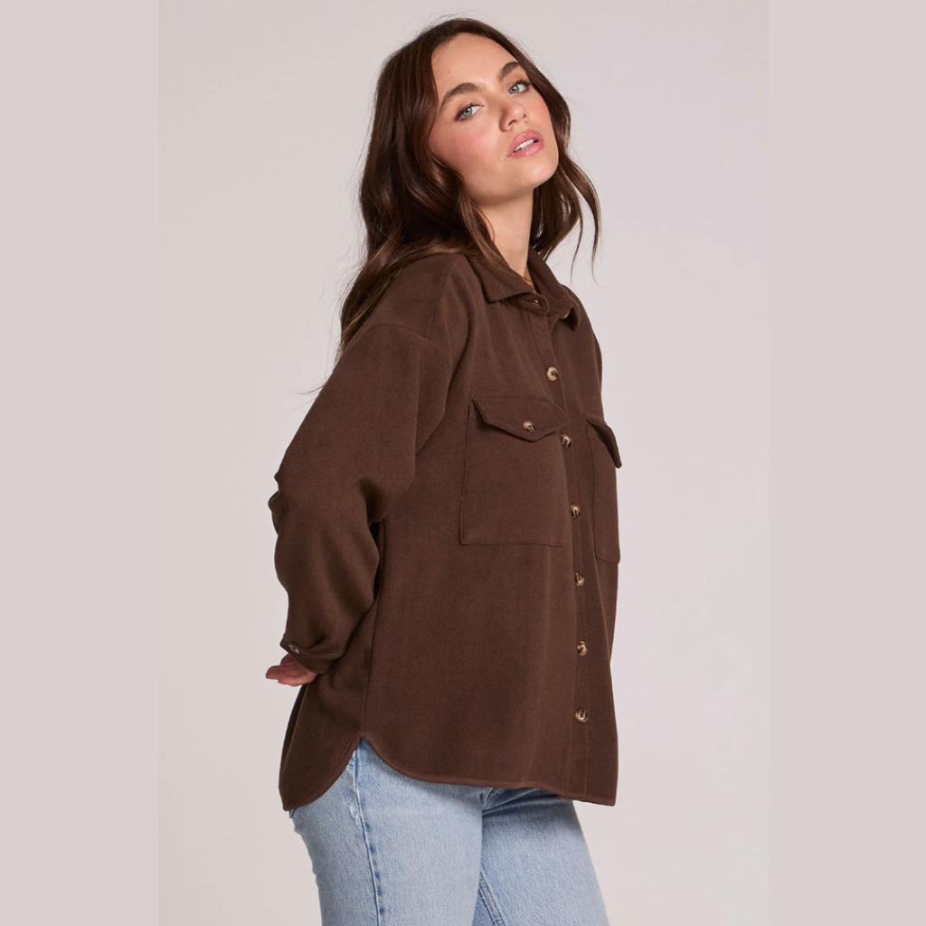 Jaxxon Wood Brown Shacket