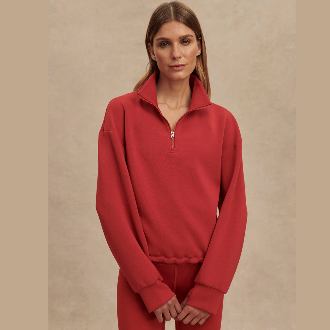 Sian Cropped Half Zip Midlayer