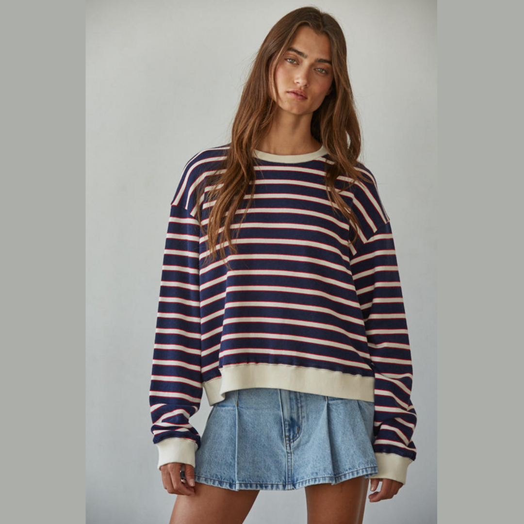 Coastal Everyday Striped Pullover
