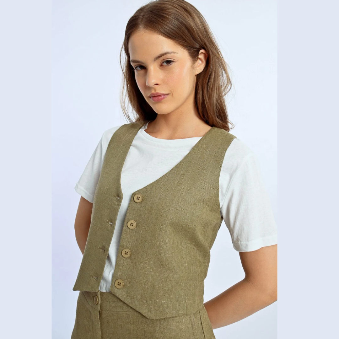 Linen Vest
