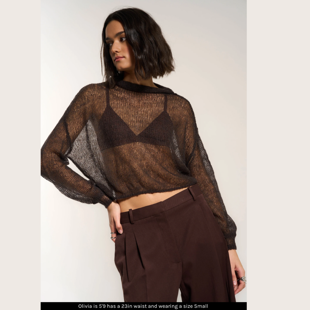 Lina Sheer Pullover