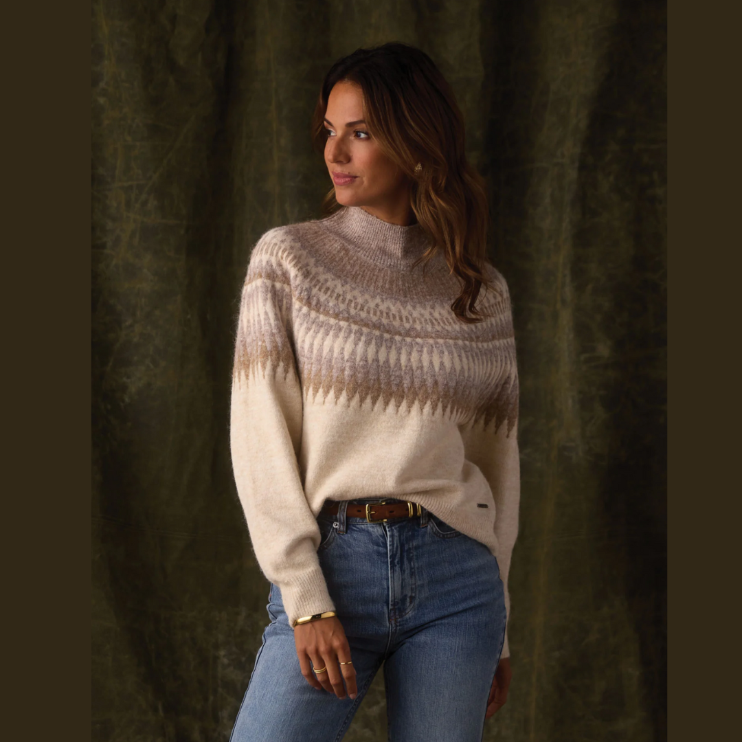 Nomad Fair Isle Sweater in Cream Multi