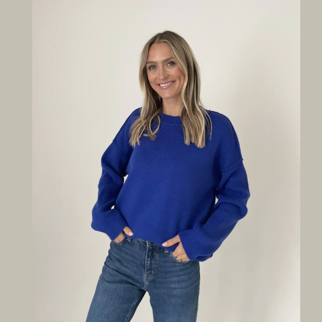 The Royal Exposed Hem Sweater