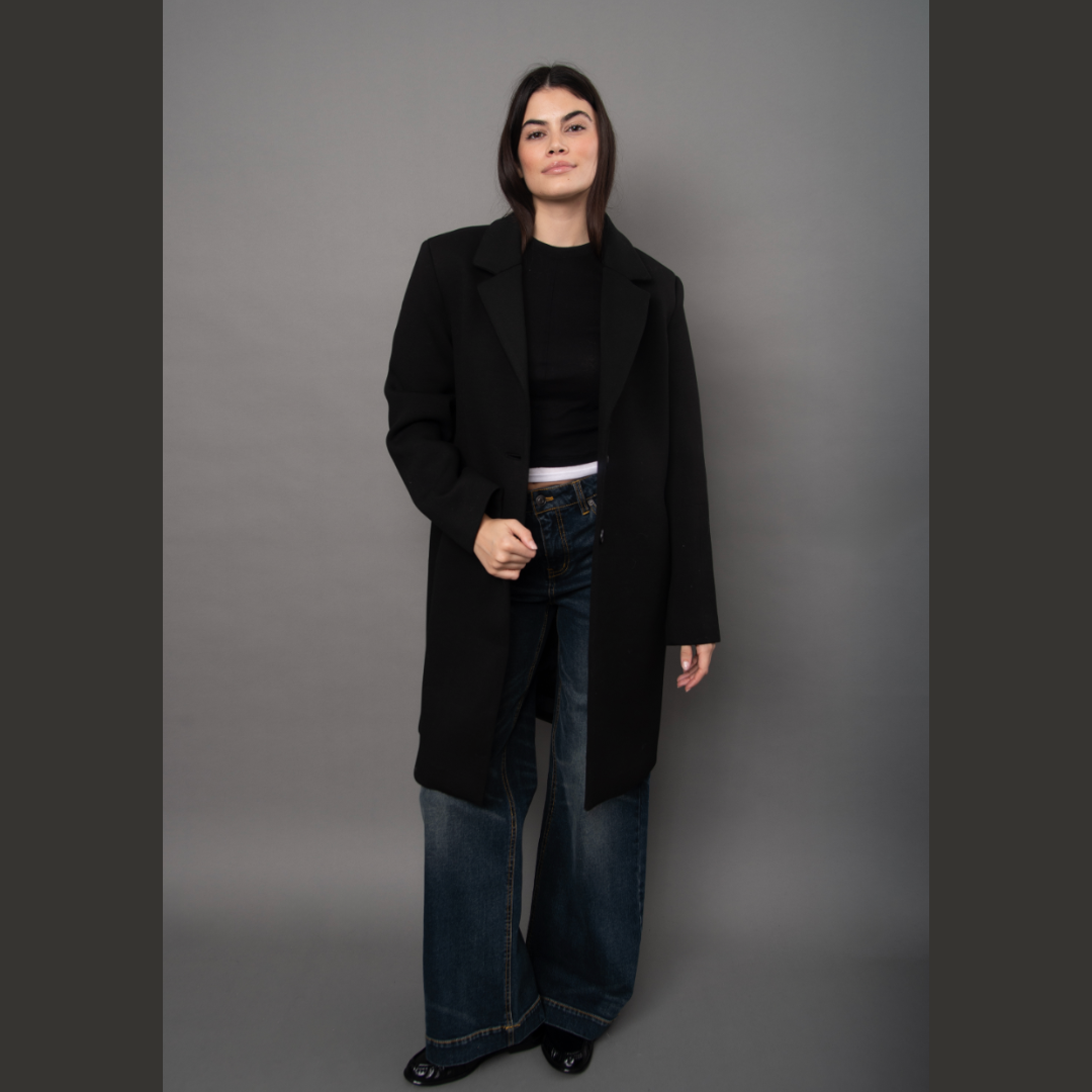 Despina Long Coat with Removeable Hood