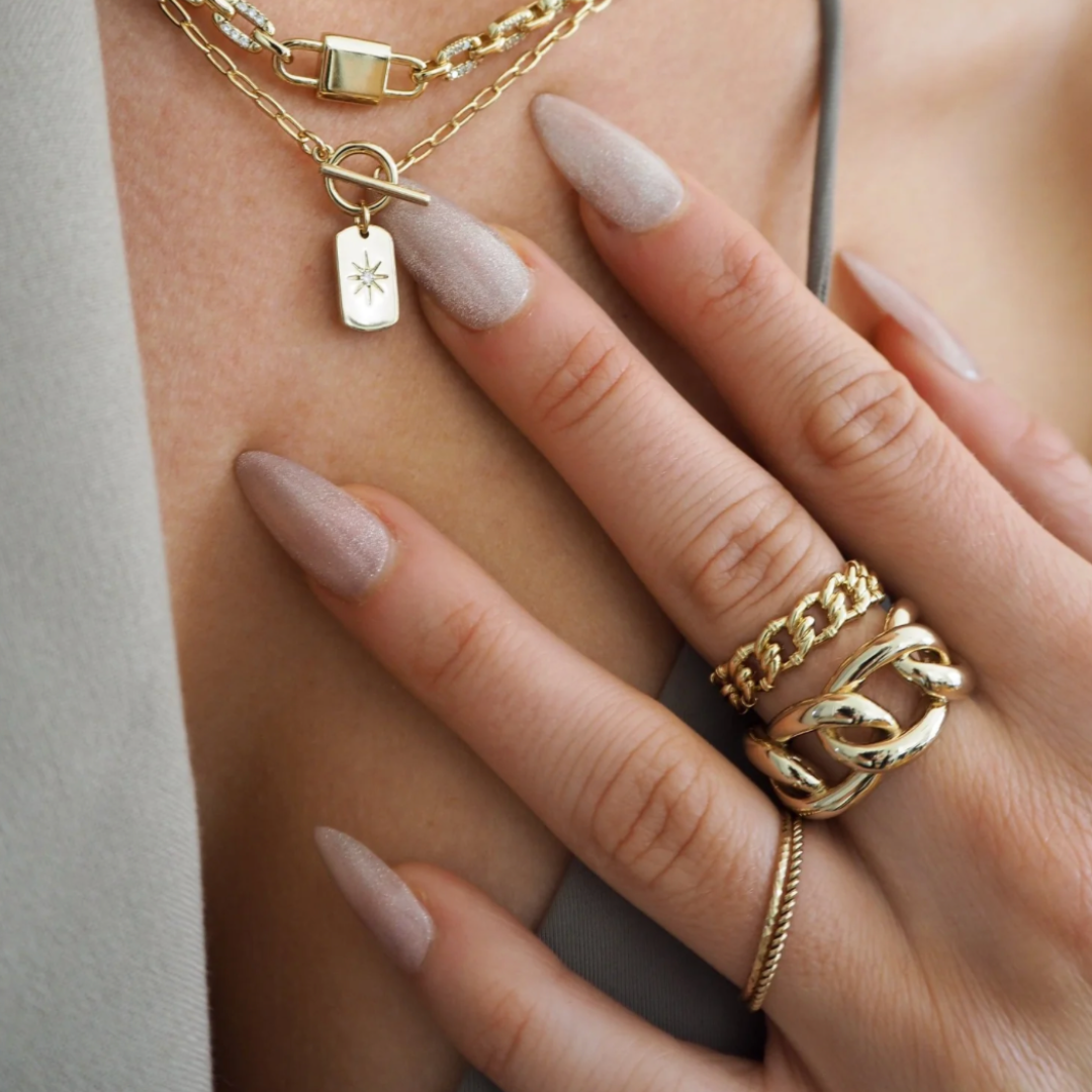 Celeste Chain Link Ring