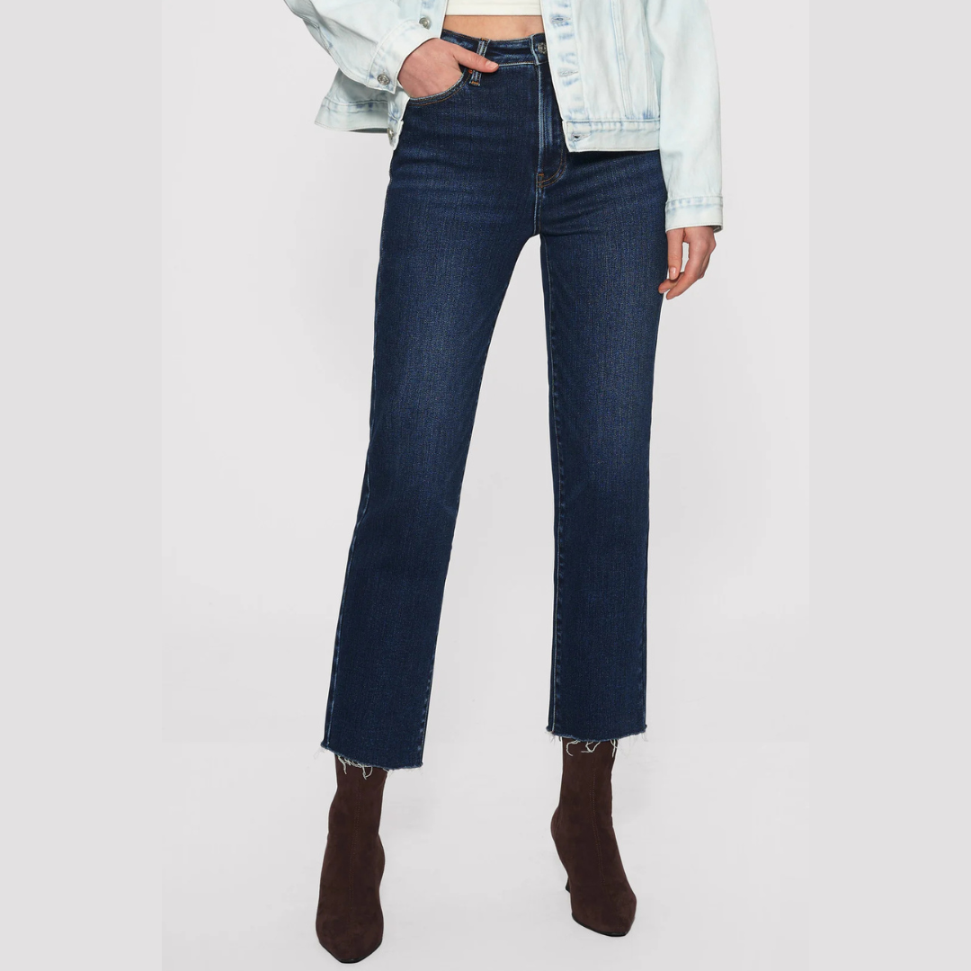 Linda High Rise Slim Straight High Stretch Denim