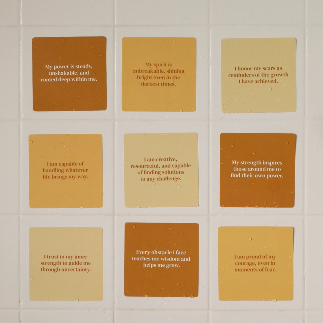 Shower Affirmation Cards