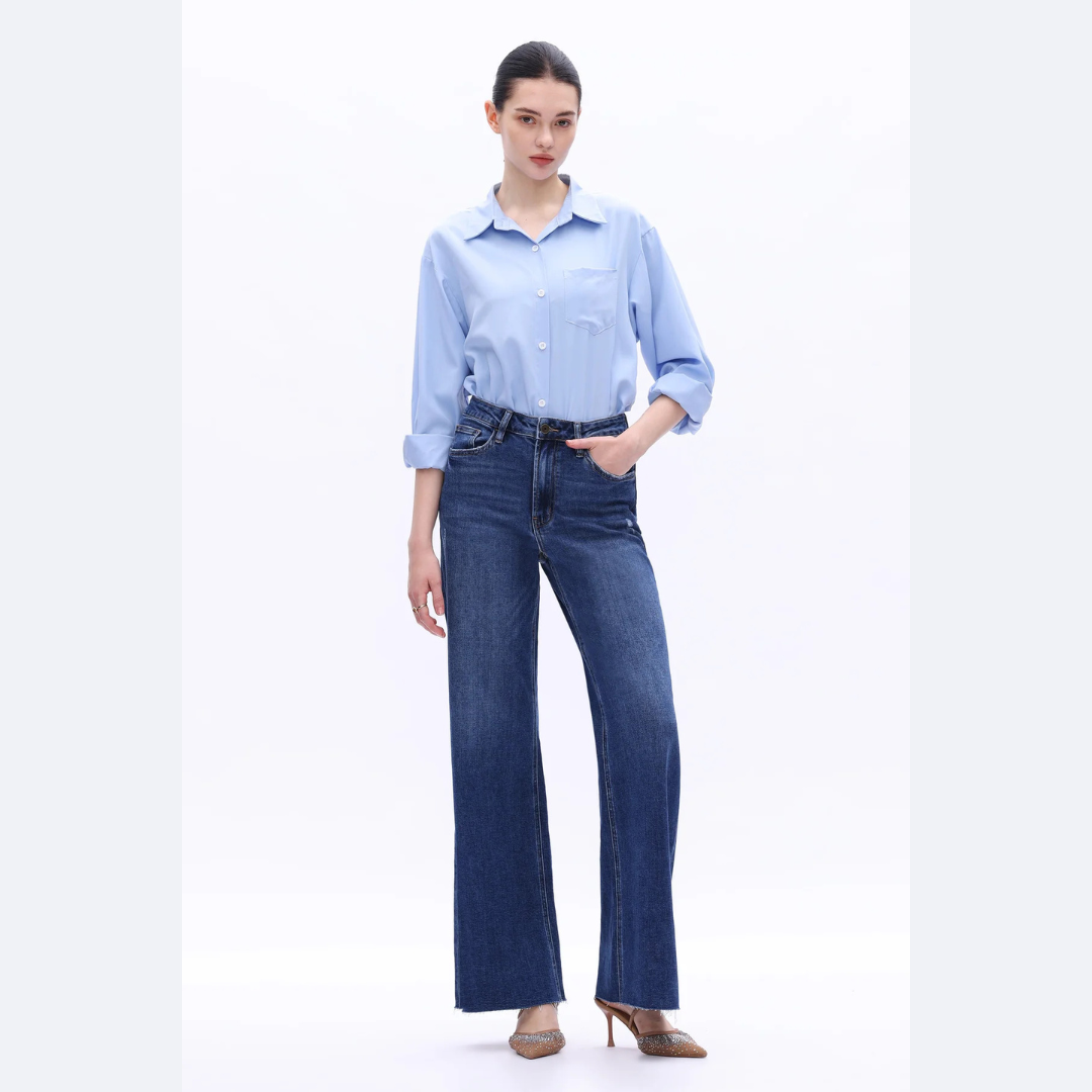 The Lyssa High Rise Wide Leg Comfort Denim