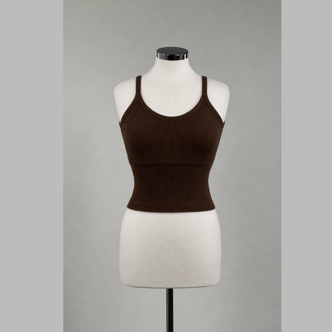 All-in-One Seamless Ribbed Tank
