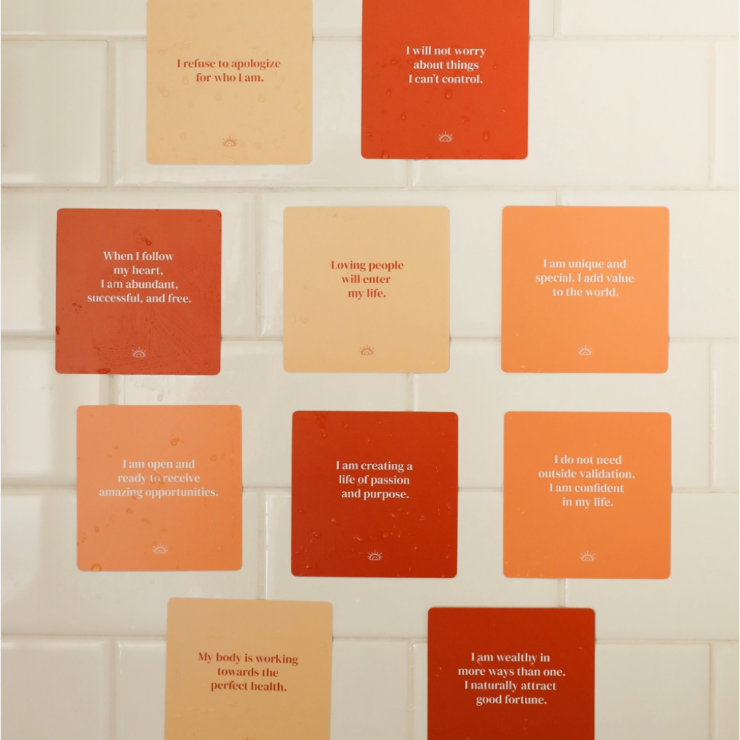Shower Affirmation Cards
