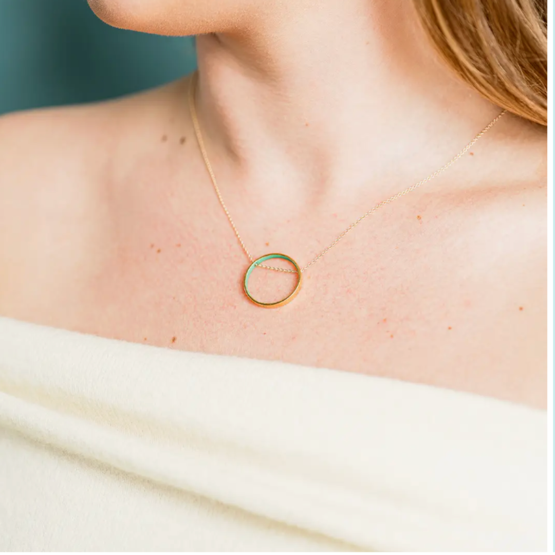 Small (Color) Circle Necklace