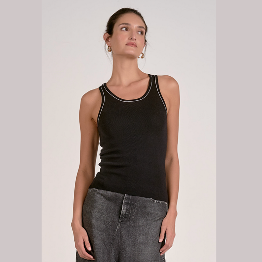 Contrast Stitch Tank