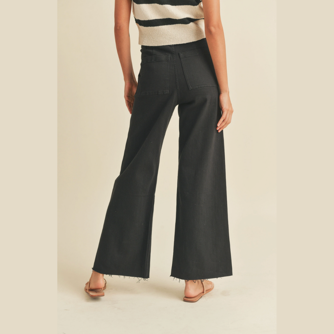 The Terri Cotton Stretch Wide Leg Pants