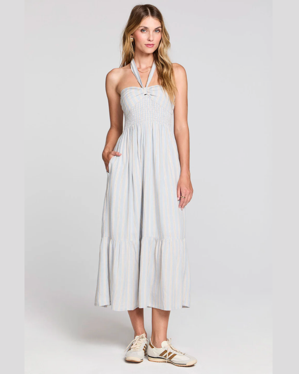 Maesyn Capri Blue Midi Dress