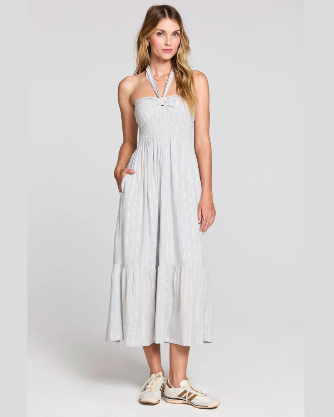 Maesyn Capri Blue Midi Dress