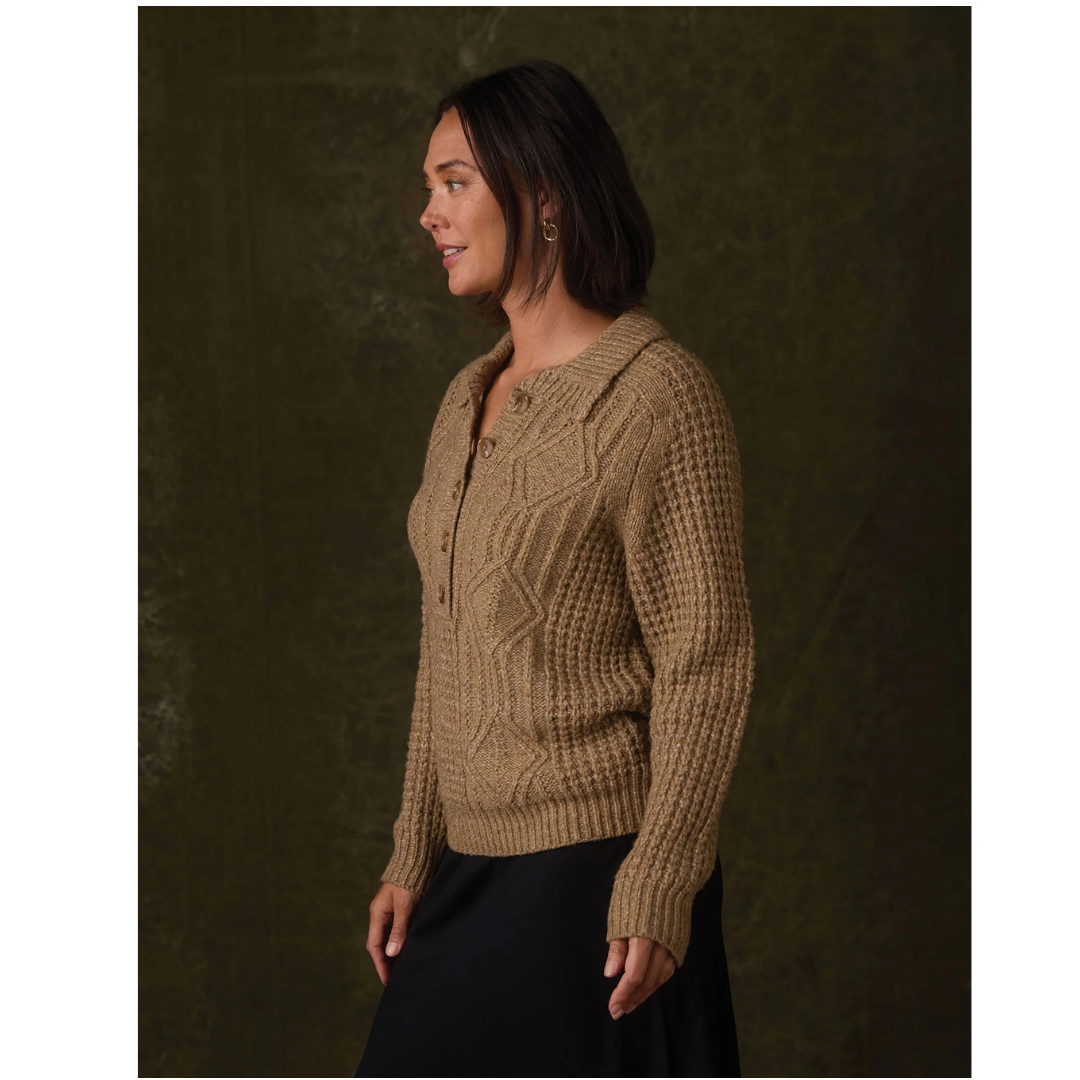 Mabel Popover Sweater in Toasted Chestnut