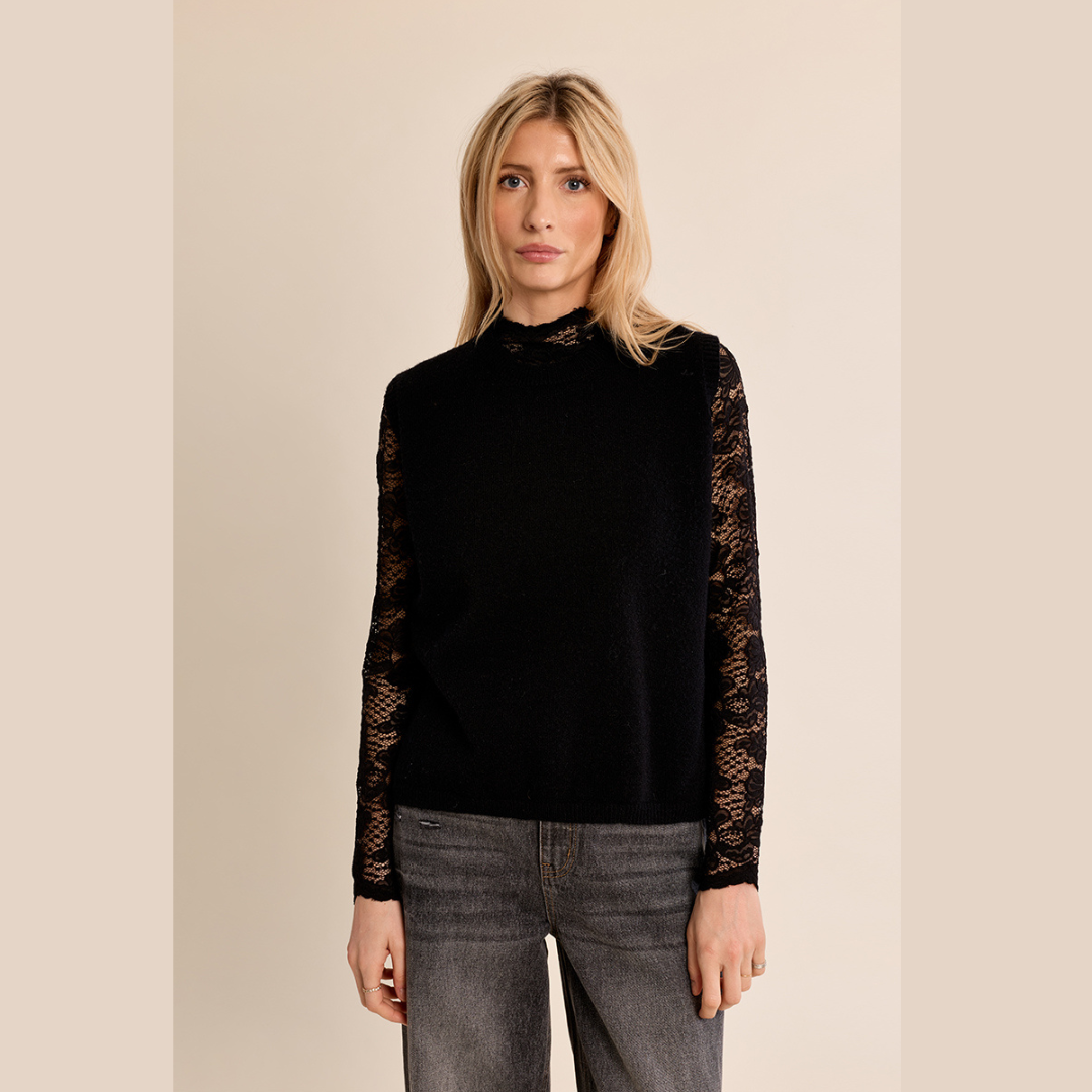 Open Back Sleeveless Sweater