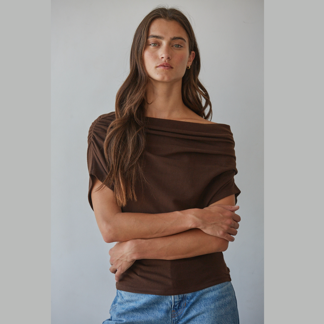 Off Shoulder Drape Top