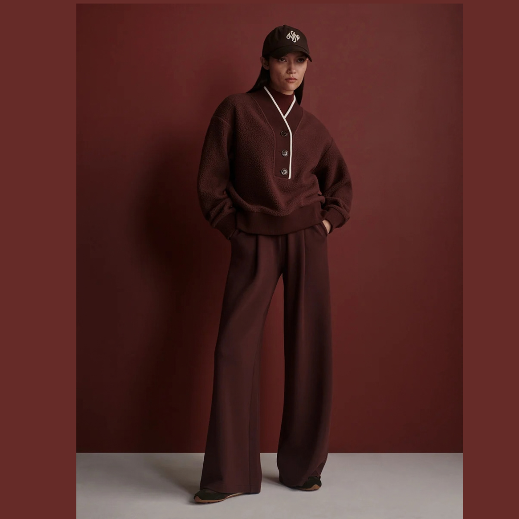 Brenna Button-Neck Fleece