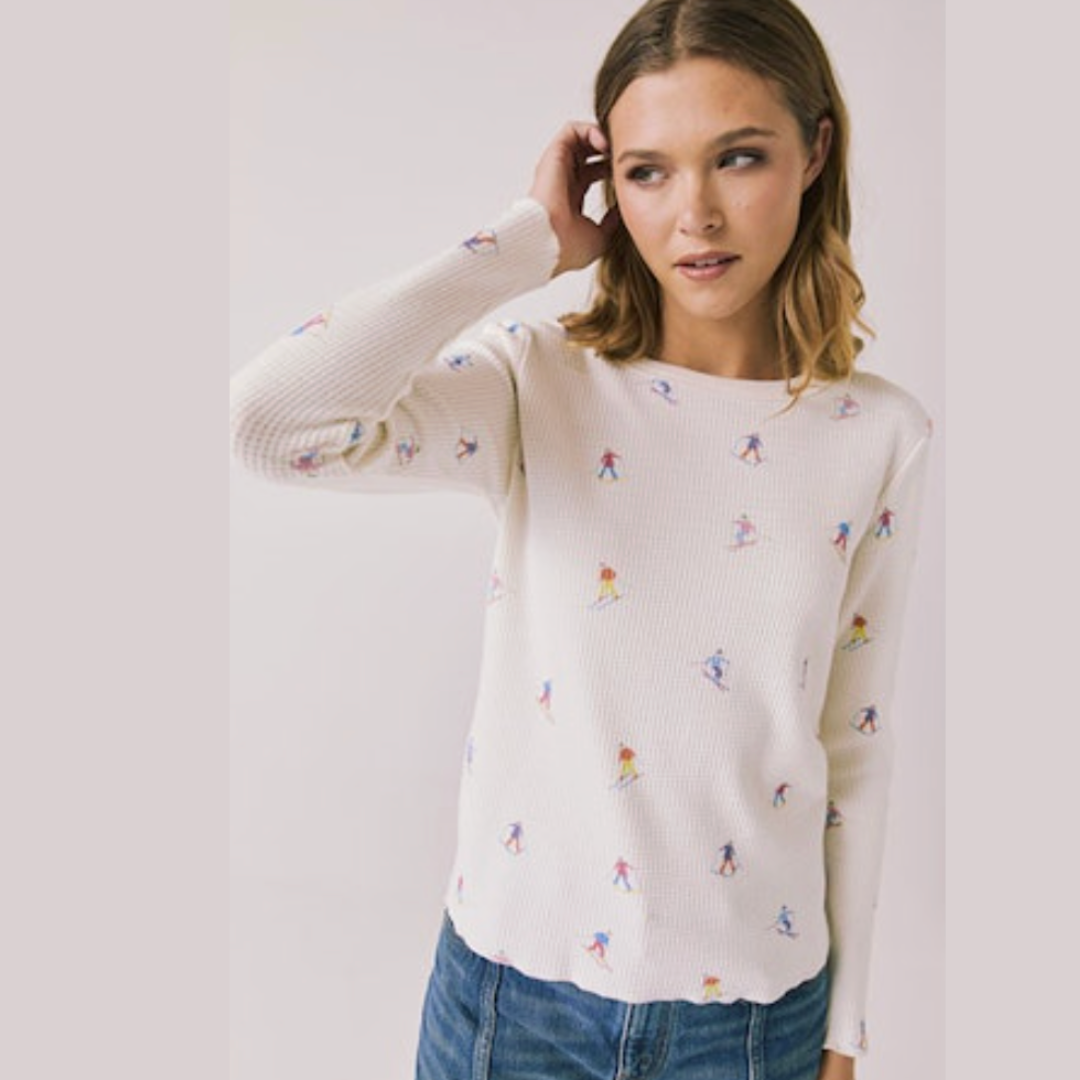 All Over Skiers Waffle Crew