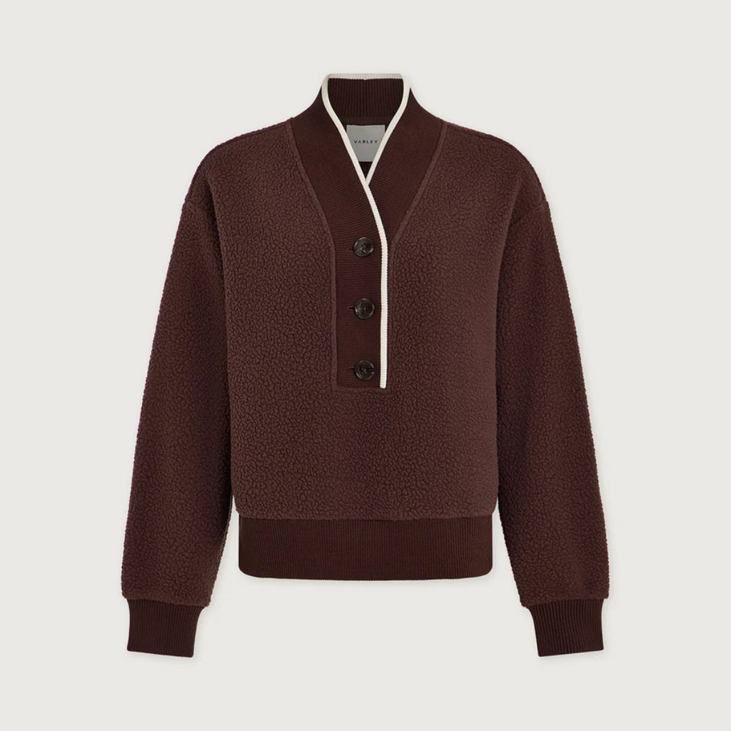 Brenna Button-Neck Fleece