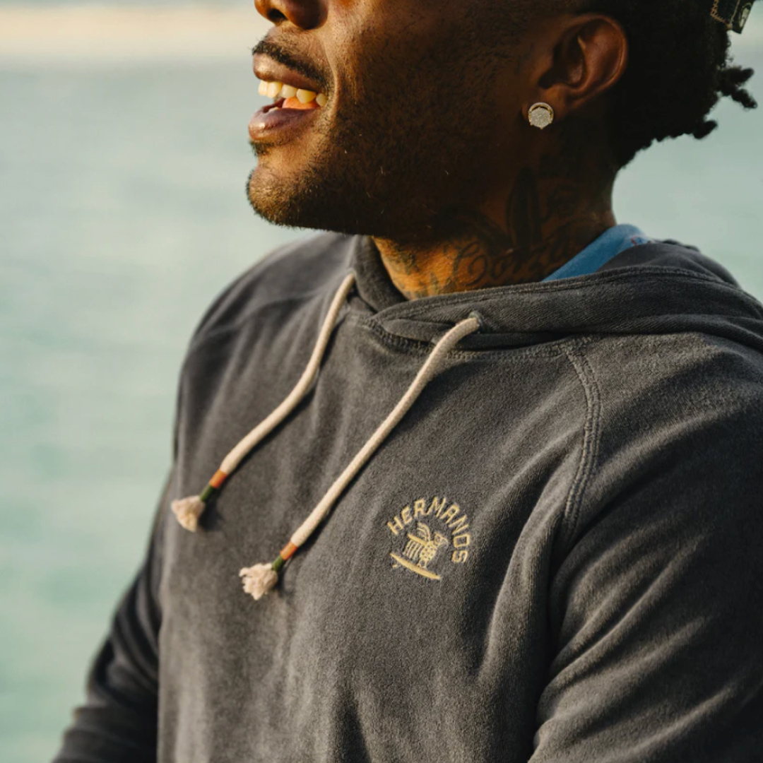 Howler Brothers | Antique Black Terrycloth Hoodie FINAL SALE