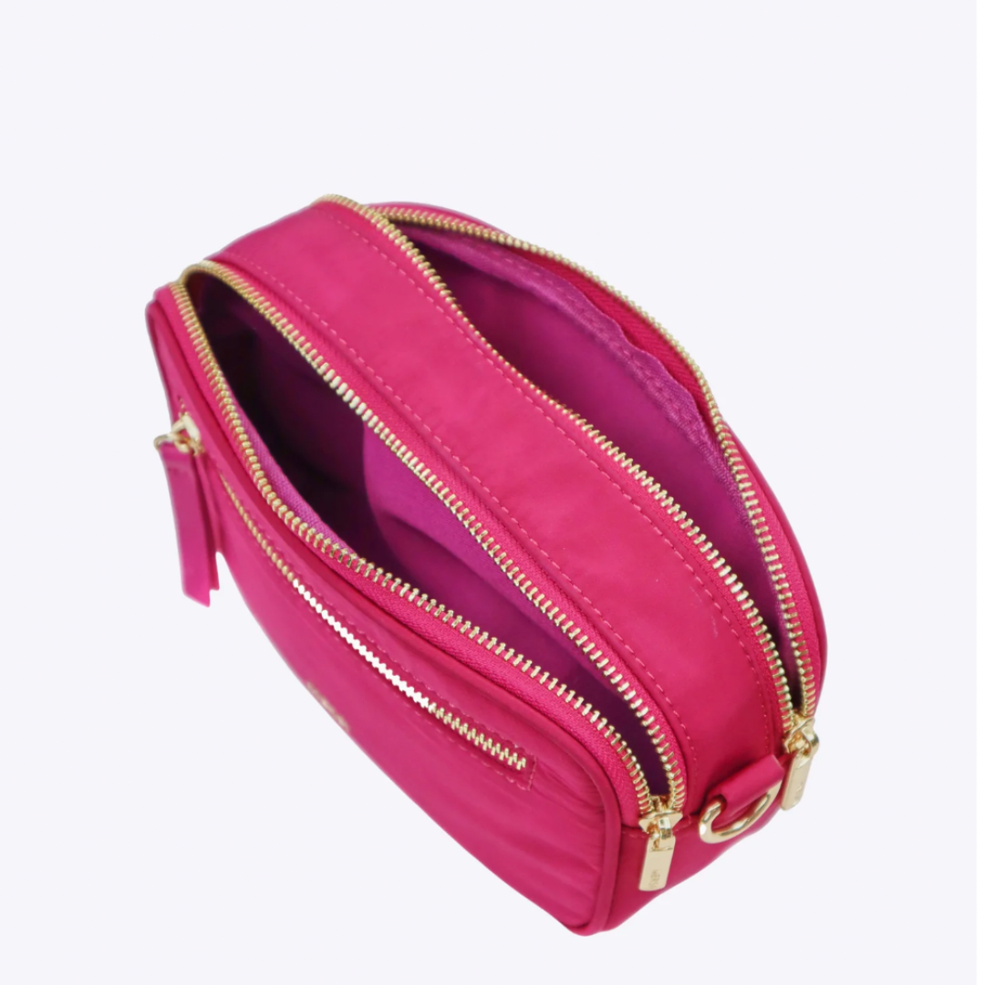 Bubblegum Pink Nylon Crossbody