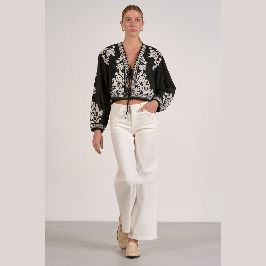 Boho Front Tie Jacket