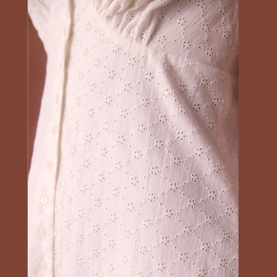 Eyelet Camille Dress