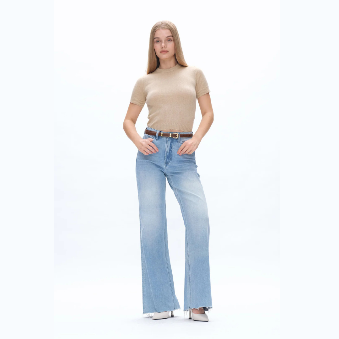 The Lyssa High Rise Wide Leg Comfort Denim