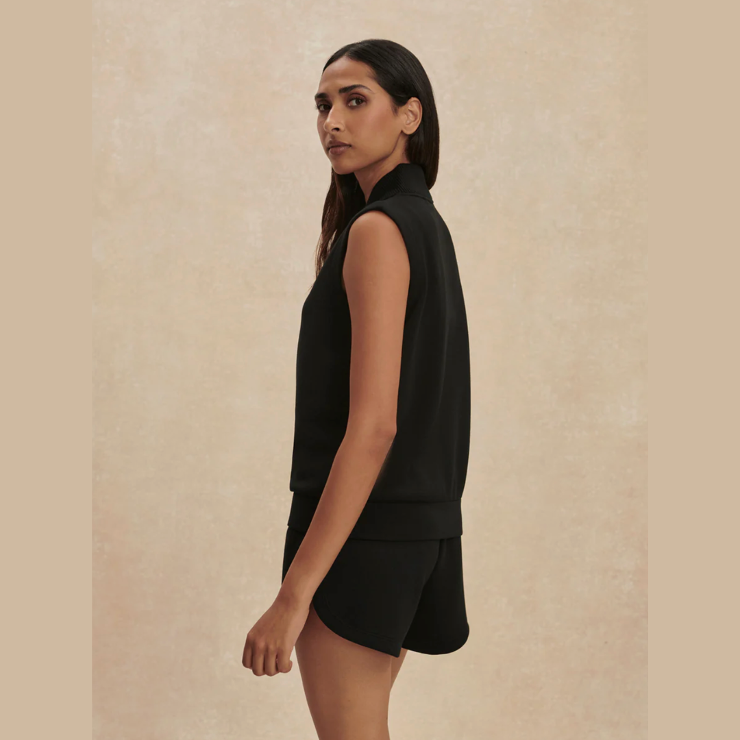 Beau Sleeveless Half-Zip Sweat