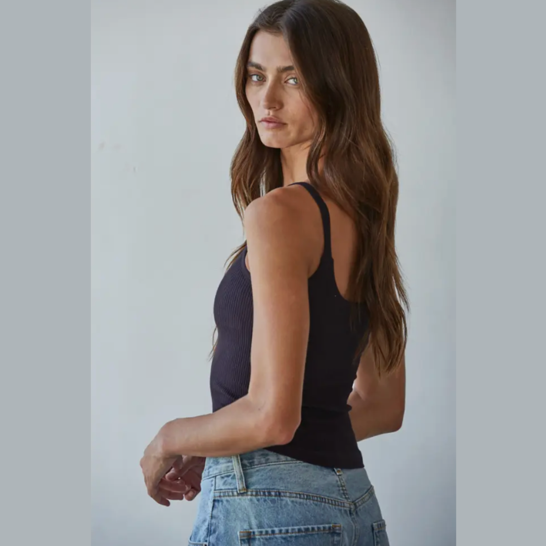 All-in-One Seamless Ribbed Tank