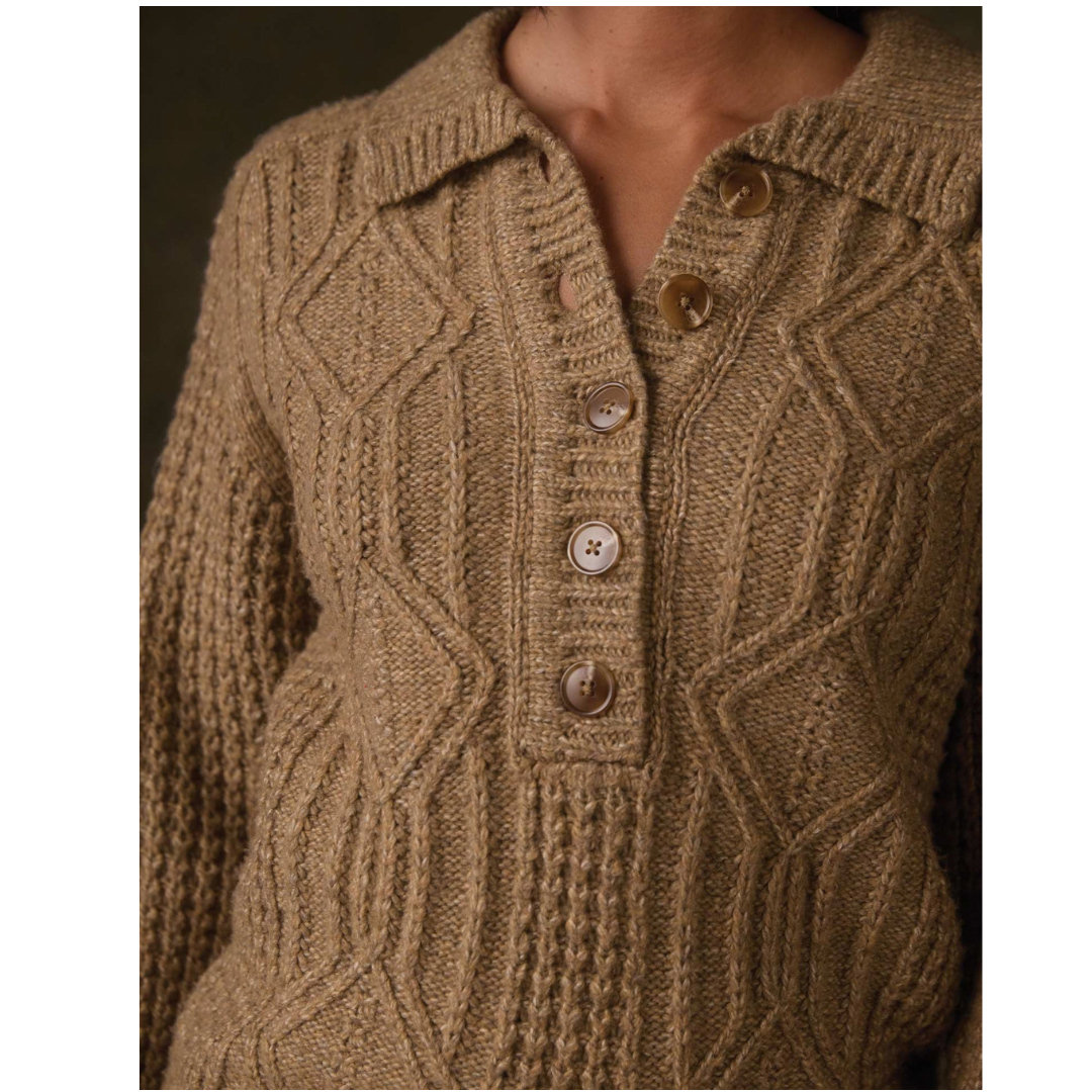Mabel Popover Sweater in Toasted Chestnut