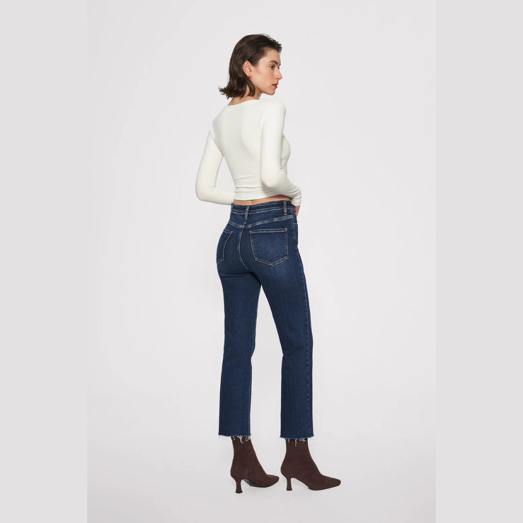 Linda High Rise Slim Straight High Stretch Denim