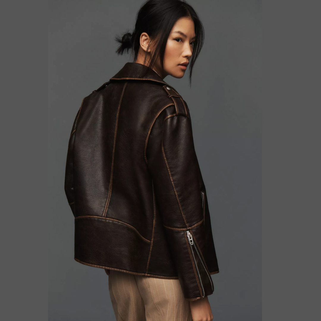 Still Mine Faux Leather Moto Jacket