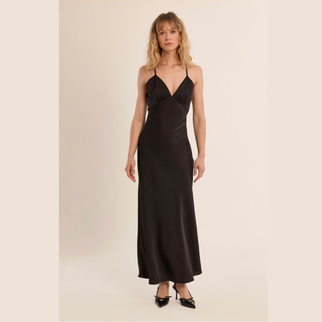 Long Satin Dress
