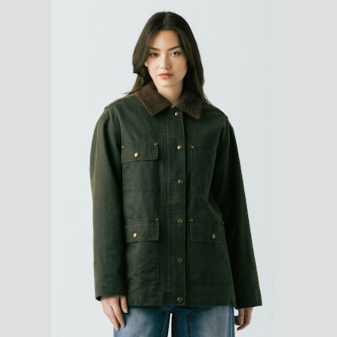 Catching a Break Olive Farm House Jacket
