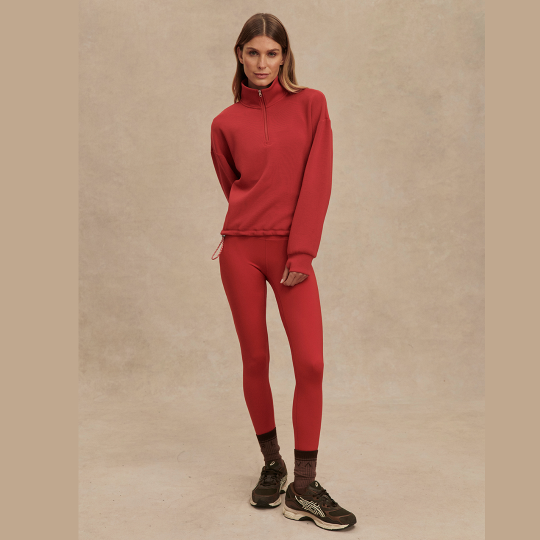 Sian Cropped Half Zip Midlayer