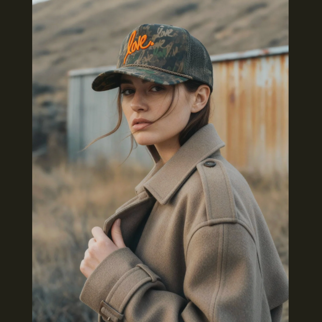 Love Camo Trucker Hat | Ruben Rojas