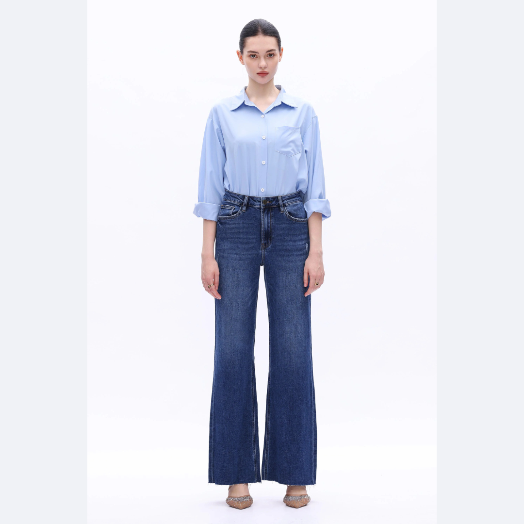 The Lyssa High Rise Wide Leg Comfort Denim