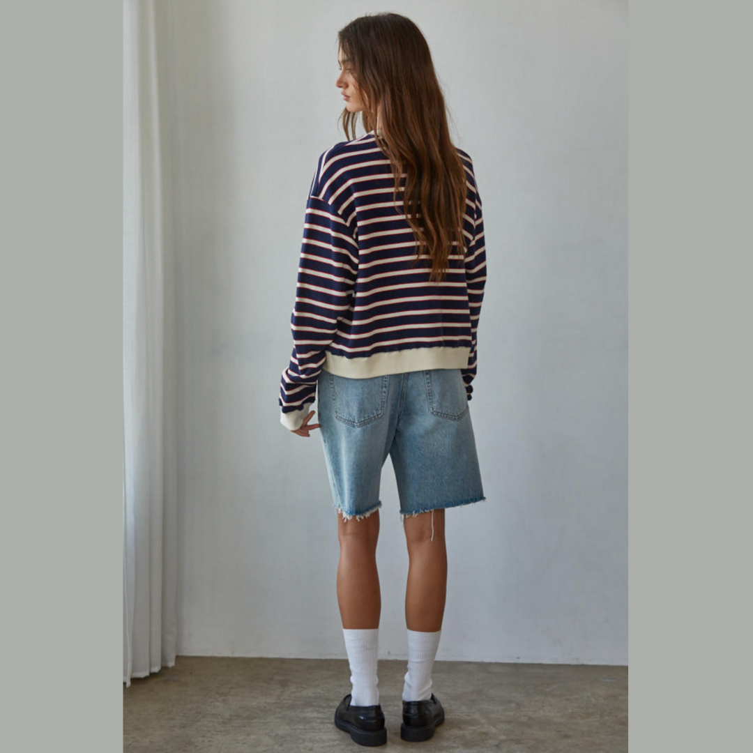 Coastal Everyday Striped Pullover