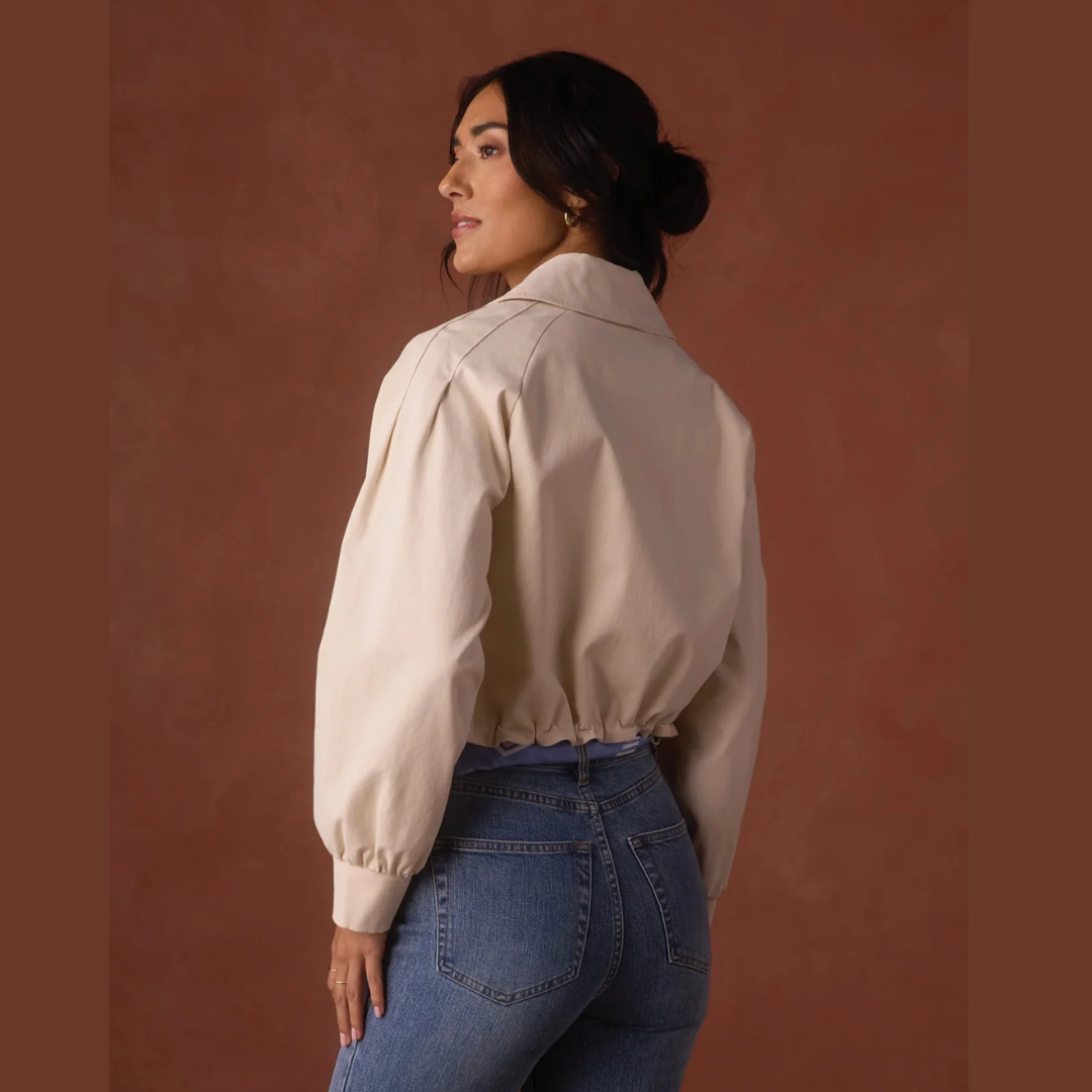 The Gia Lapel Cropped Jacket